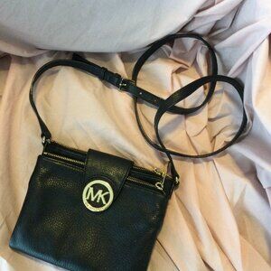 Michael Kors Black Crossbody Fulton Bag